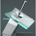 Glass Waterfall Bathroom Lavatory Faucets Basin Tap (Qh0815-1)